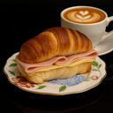 Foto de Café + sacramento con jamón y queso