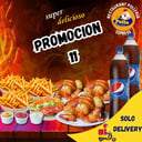 Foto de 3 pollos + 2 gaseosas + ensalada familiar
