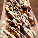 Foto de Palomitas de pollo con salsa de miel y mostaza