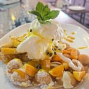 Foto de waffle tropical