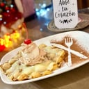 Foto de Waffle con arequipe y queso