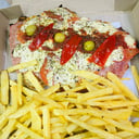 Foto de Suprema napolitana + fritas para compartir