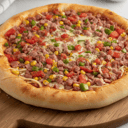 Foto de Pizza de bacon con borda rellena