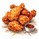 Foto de Pollo Frito Agridulce 1/2