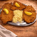 Foto de Milanesa c/ Fideos a la Manteca