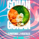 Foto de 2 proteinas, 3 vegetales