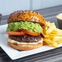 Foto de Hamburguesa italiana + papas fritas 