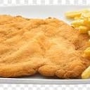 Foto de Milanesa de pollo con papas fritas