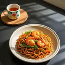 Foto de Bokkeum Myeon con Camarones