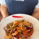 Foto de Fetuccini Camarón Saltado a la Huancaína