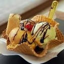 Foto de Canasta 3 sabores+ sirope+ toppings
