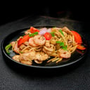 Foto de Fetuccini Salteado Pollo y Camarones