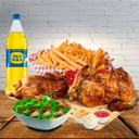 Foto de 1 POLLO + PAPAS + ENSALADA + 1/2 POLLO (SOLO PRESA) + INCA KOLA