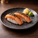 Foto de <69> Nigiri salmon flameado
