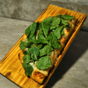 Foto de 07 - Roquefort con cebolla y rucula.
