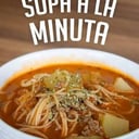 Foto de sopa a la minuta