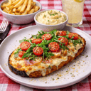 Foto de MILANESA DE BERENJENA CAPRESE