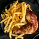 Foto de 1/4 de pollo con Papas fritas 