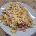 Foto de 03. Desayuno Americano: bebida caliente, tostadas con dulce, queso crema y/o manteca y huevos revueltos con jamón