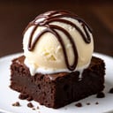 Foto de Brownie con helado