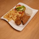 Foto de Bandeja con pollo broaster