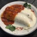 Foto de Canelones de jamón y queso con salsa fileto