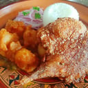 Foto de CUY PICANTE CON GUISO DE PAPA