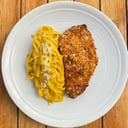 Foto de Milanesa crocante de pollo con linguine