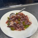 Foto de Huevos rotos jamón/chistorra/pimientos