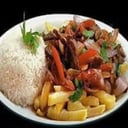 Foto de Lomo saltado c/.carne ó pollo saltado