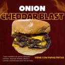 Foto de Onion cheddar blast con papas crinckle