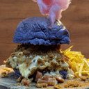 Foto de Burger Godzilla con dos discos de angus de bellota madurada