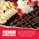 Foto de Combo Premium Brownie Waffle + Iced Coffee con crema de avellanas