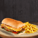 Foto de Sandwich Milanesa con Bacon y Papas 