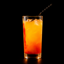 Foto de Malibu con naranja