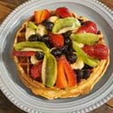 Foto de Waffle con frutas