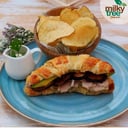 Foto de Sánduche Jamón ahumado Grande (Incluye papas chips) 