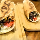 Foto de shawarma de carne