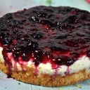 Foto de cheesecake horneado de frutos rojos ( porción ) (completo por encargo)