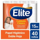 Foto de Papel Higiénico - ELITE Clásico Doble Hoja Paquete 40 unidades