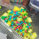 Foto de 1 fruta 1 salsa 1 topping 