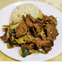 Foto de CERDO MONGOLIANO  con arroz chaufan