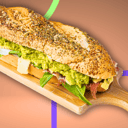 Foto de Sandwich de Queso, Jamón Serrano, Rucula y Palta