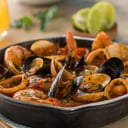 Foto de cazuela de mariscos