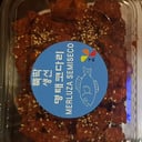 Foto de merluza seca condimentada picante
