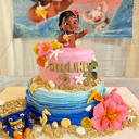 Foto de Pastel Temático Moana Baby: Aventura Oceánica