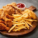 Foto de chicharrón de pollo frita