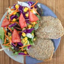 Foto de Milanesas de Peceto, Pollo o Soja con ensalada a elección