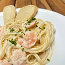 Foto de Fettuccini con camarones 