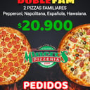Foto de PROMOCION 2 PIZZAS TAMAÑO FAMILIAR  $20.900